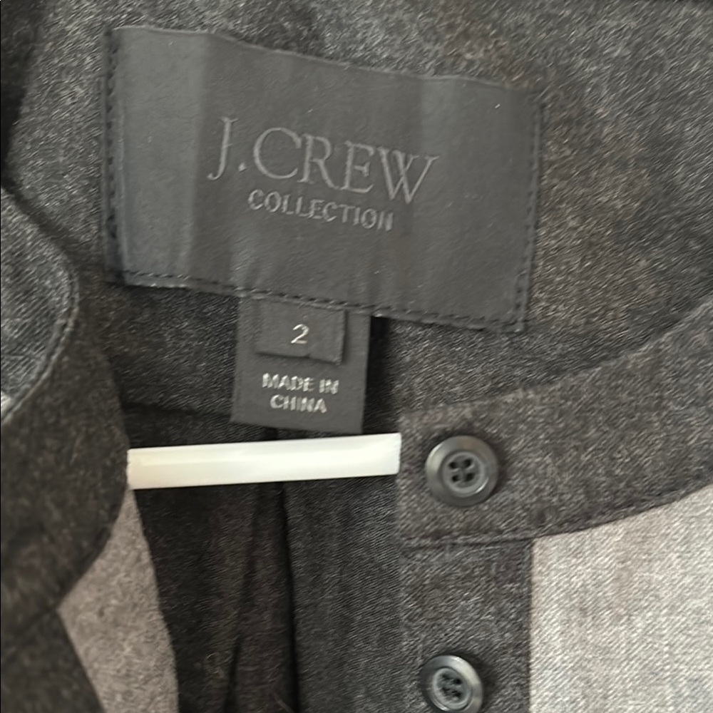 J.Crew Collection Wool Shirt-Dress - Picture 2 of 3